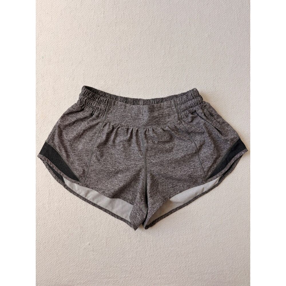 Lululemon Speed Up Shorts Heather Gray Size 6 Reg Lined Running